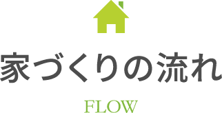 家づくりの流れ FLOW