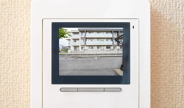 カラーテレビドアホン＋センサー付き玄関照明