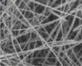 一般のグラスウール断熱材（平均繊維径7〜8ミクロン）