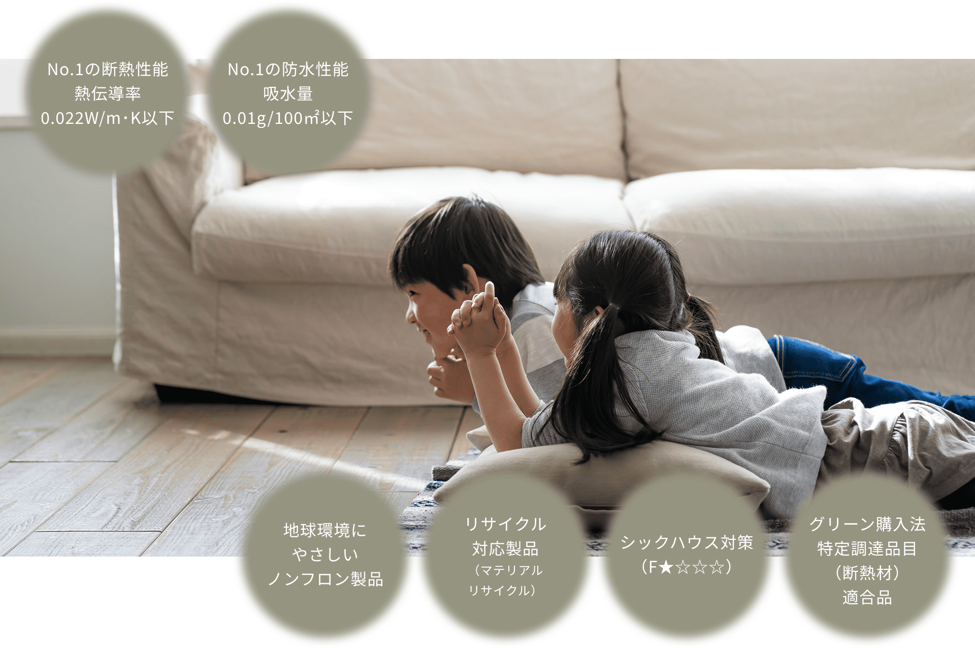 高性能断熱材ミラフォームラムダの断熱構造イメージ