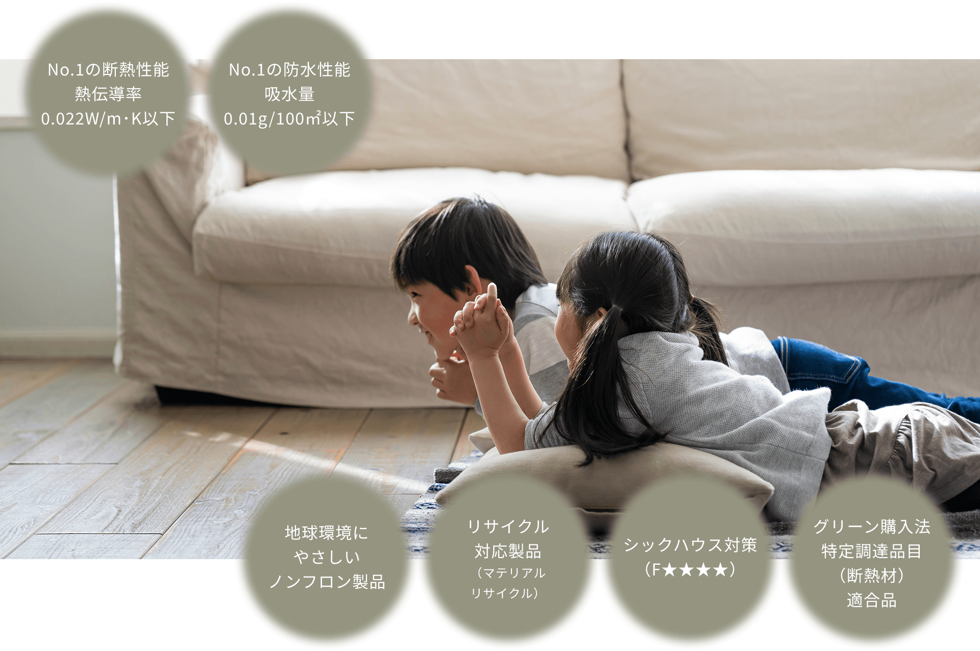 高性能断熱材ミラフォームラムダの断熱構造イメージ