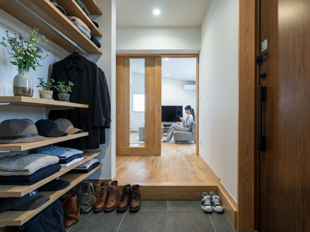 玄関から始まる「片付く仕組み」