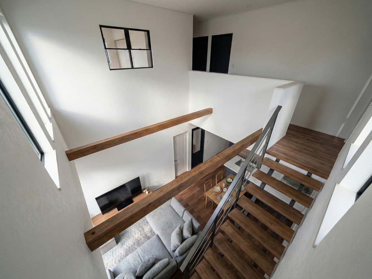 「吹き抜けの光が突き抜ける家」お客様のおうち 完成見学会【完全予約制】