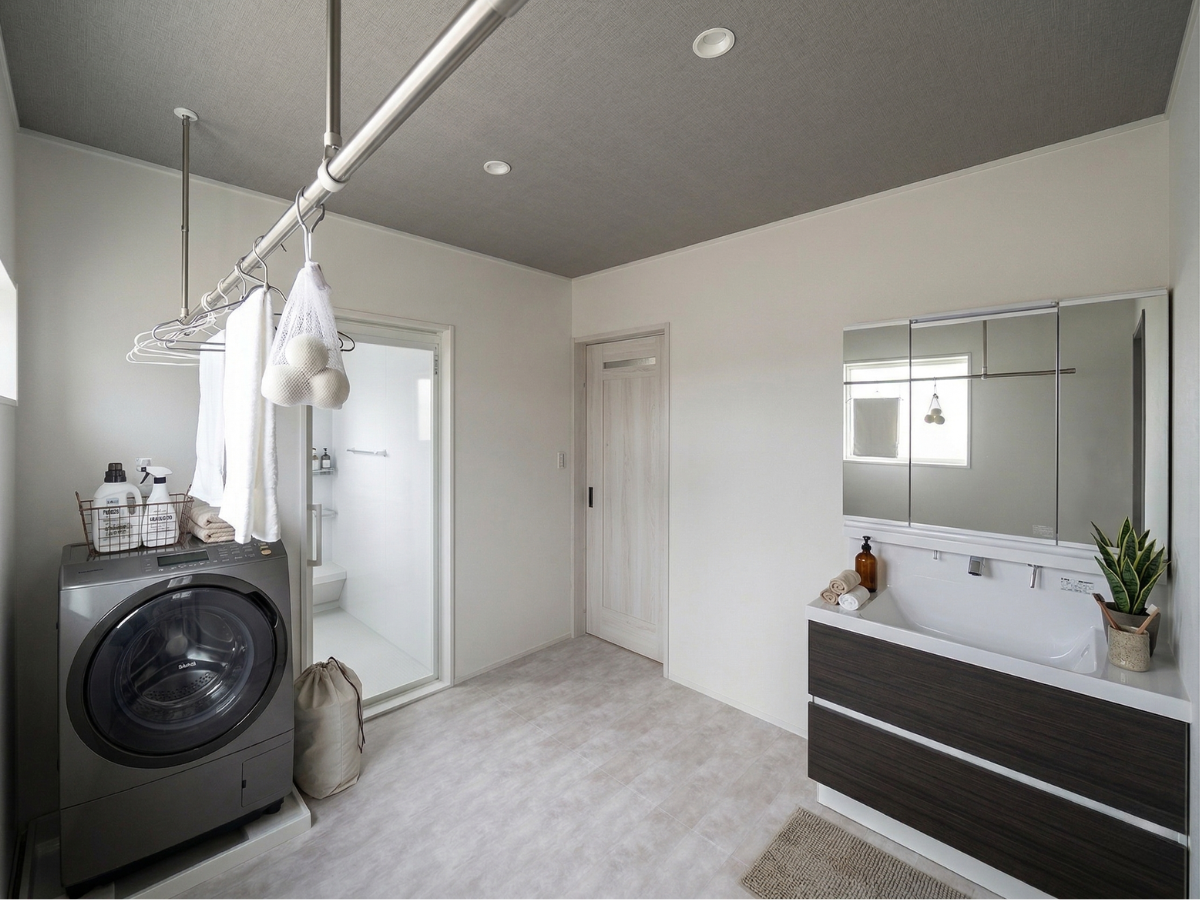 共働き夫婦の「欲しい」を全網羅！4.5帖のランドリーと神動線のある家