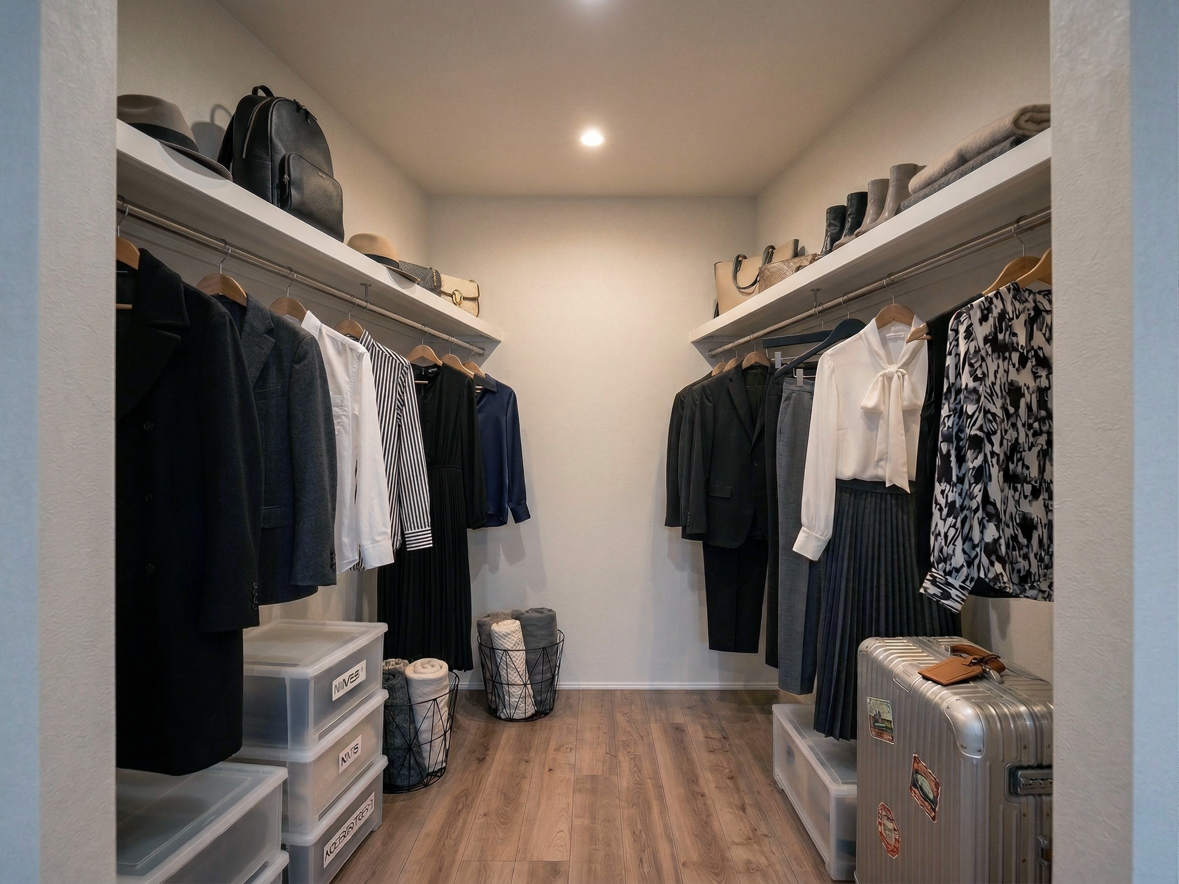 適材適所のレイアウトで、帰宅後も朝の身支度もスムーズに